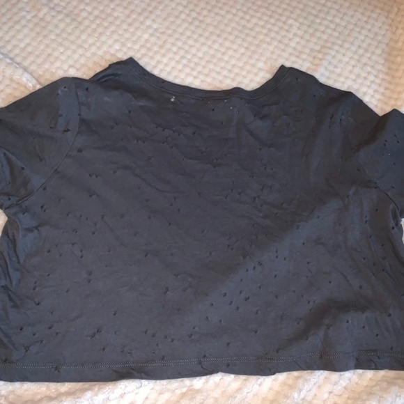 Gray Crop Top - Picture 2 of 3